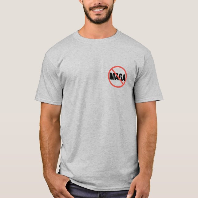 T-shirt Cercle rouge pas signe d'opinion politique anti-MA (Devant)