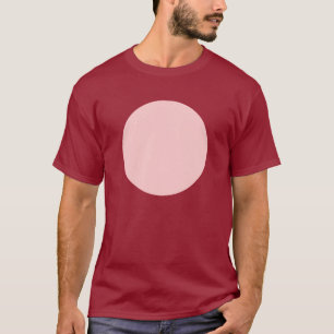 T-shirt Cercle simple - Rose défraîchi
