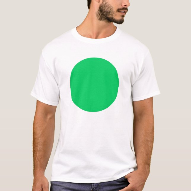 T-shirt Cercle simple - Vert clair (Devant)