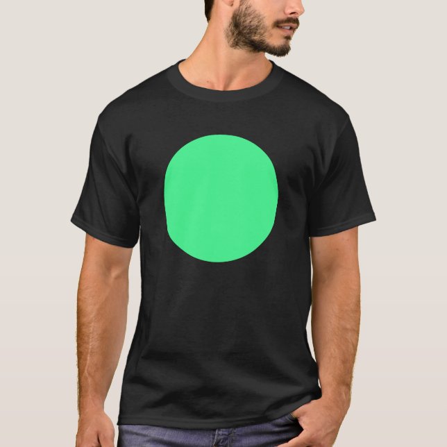 T-shirt Cercle simple - Vert menthe (Devant)