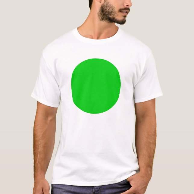 T-shirt Cercle simple - Vert ressort (Devant)