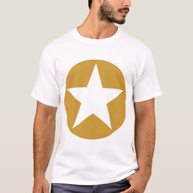 T-shirt Cerclé Star - Golde Brown (Devant)
