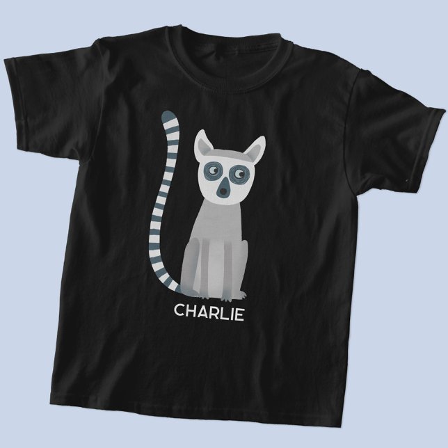 T-shirt Cercle Tail Lemur Nom personnalisé (Fun personalized name ring-tailed lemur t-shirt)
