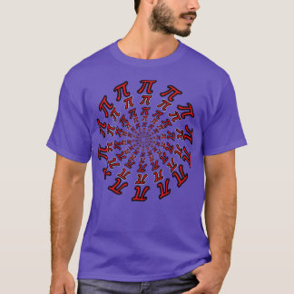 T-shirt Cercles Concentrés De Pi Infini