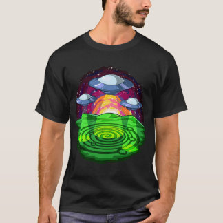 T-shirt Cercles de culture enlèvement d'aliens