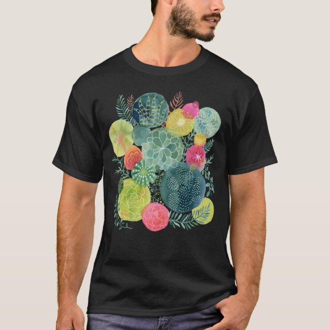 T-shirt Cercles succulents (Devant)