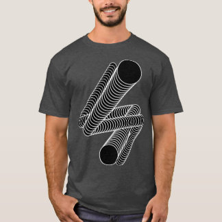 T-shirt cercles transformation de la conception