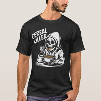 T-shirt Cereal Killer Funny Halloween Horror Movie Masked 