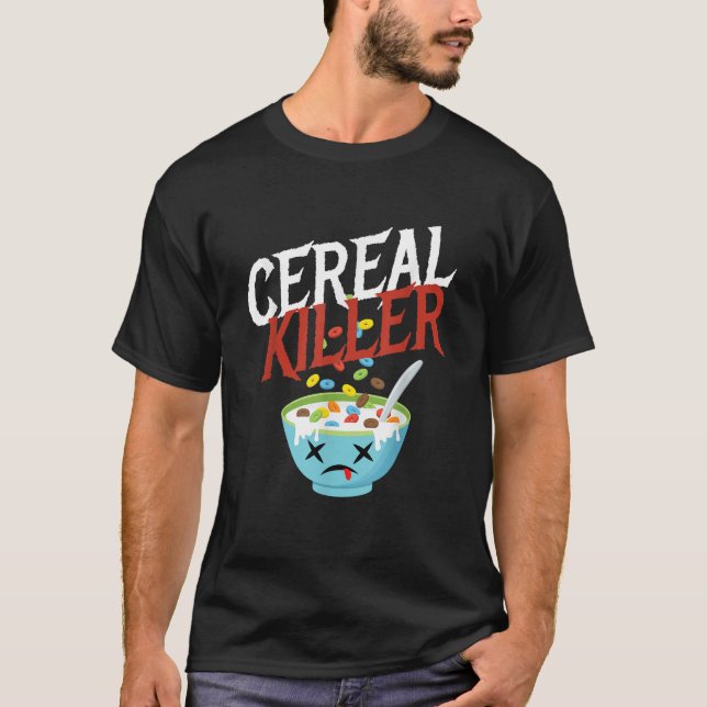 T-shirt Cereal Killer I Costume Breakfast Cereal Halloween (Devant)