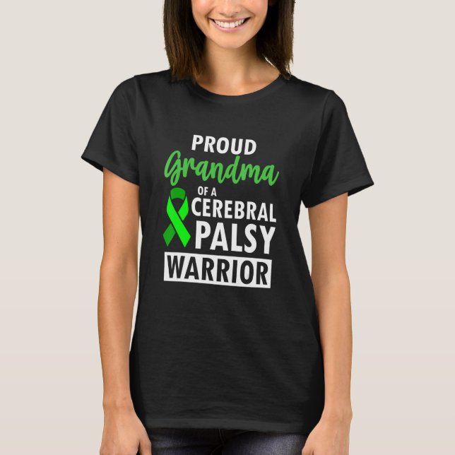 T-shirt Cerebral Palsy CP Awareness Proud Warrior Survivor (Devant)