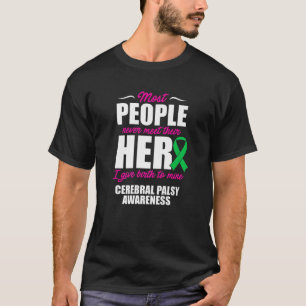 T-shirt Cérébral Palsy CP Sensibilisation Héros Guerrier S