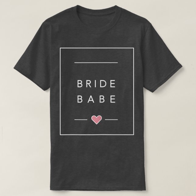 T-shirt Cérémonie de mariage de la mariée Babe Bachelorett (Design devant)