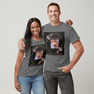 T-shirt Cérémonie de mariage du couple en gris foncé
