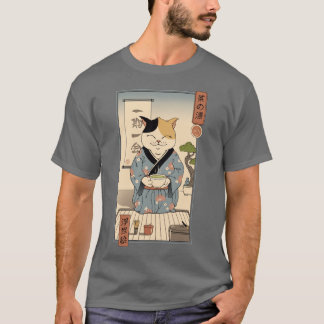 T-shirt Cérémonie du thé au chat