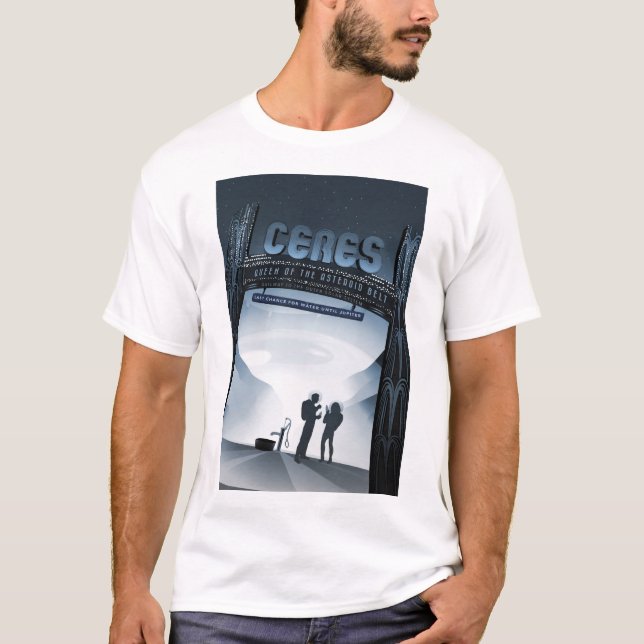 T-shirt CERES Jupiter Asteroid Belt NASA JPL Space Travel  (Devant)