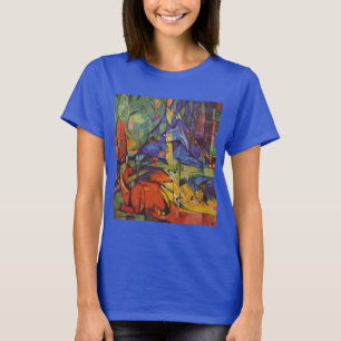 T-shirt Cerf dans la forêt II par Franz Marc, Art Vintage