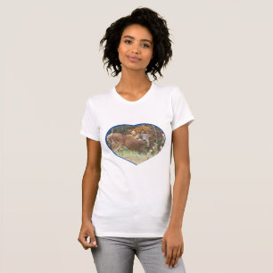 T-shirt Cerf d'automne dans le lac Arrowhead
