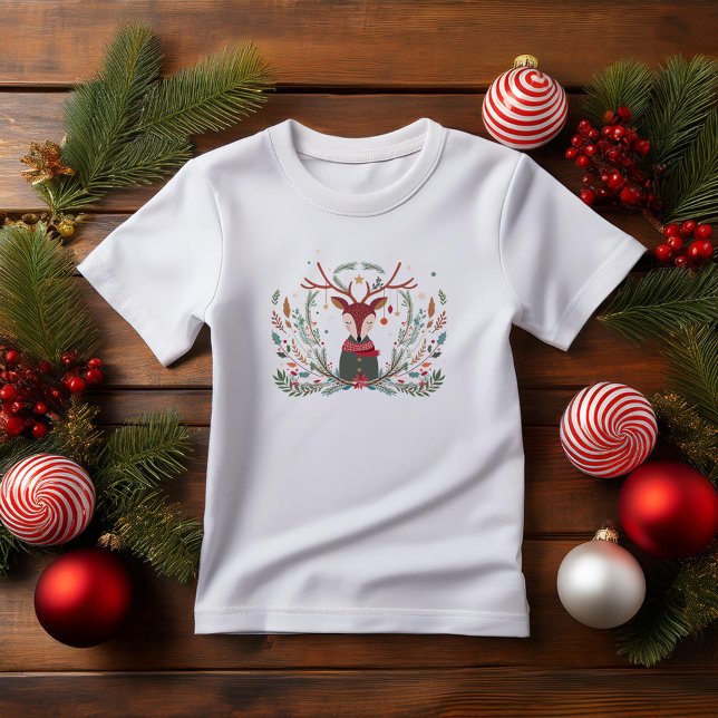 T-shirt Cerf de Fête (Créateur téléchargé)