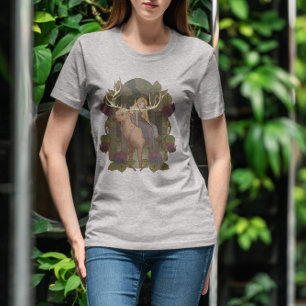 T-shirt Cerf Et Fée