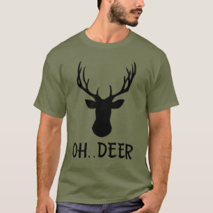 T-shirt Cerf silhouette mignonne drôle