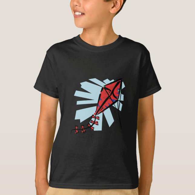 T-shirt Cerf-volant rouge (Devant)
