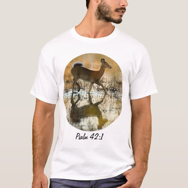 T-shirt Cerfs communs de halètement (Devant)