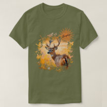 Cerfs majestueux dans un champ de fleurs sauvages