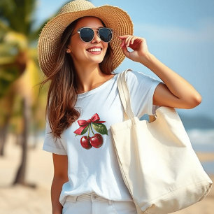 T-shirt Cerises et bow
