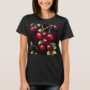 T-shirt Cerises rouges rétro