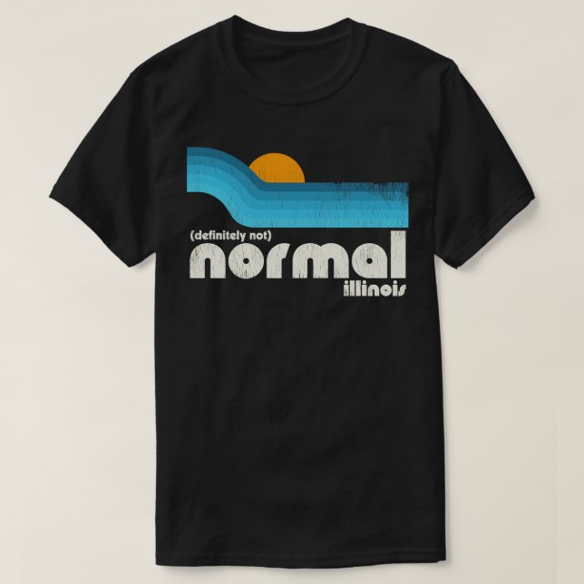T-shirt Certainement Pas Normal Illinois (Design devant)