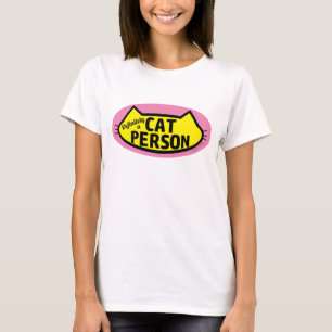 T-shirt Certainement une PERSONNE À CHAT Silhouette de têt