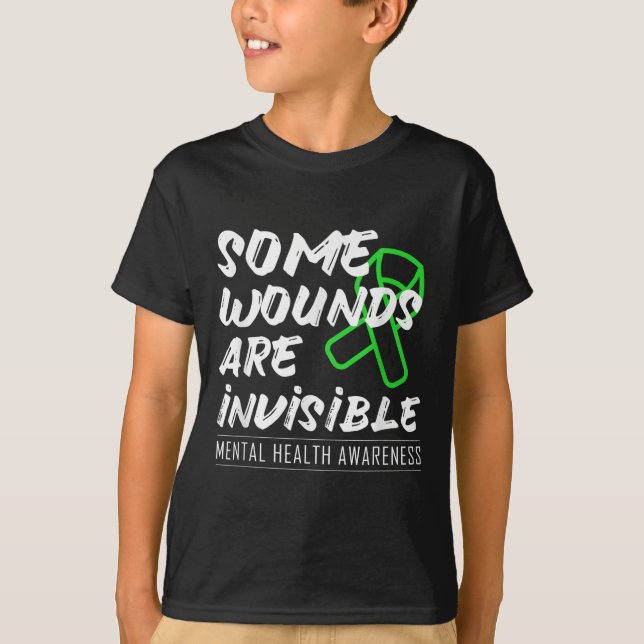 T-shirt Certaines blessures sont invisibles Sensibilisatio (Devant)