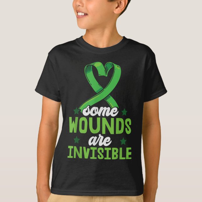 T-shirt Certaines blessures sont invisibles Sensibilisatio (Devant)