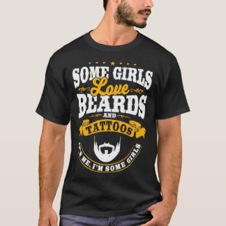 T-shirt Certaines filles aiment les ours et les tatouages 
