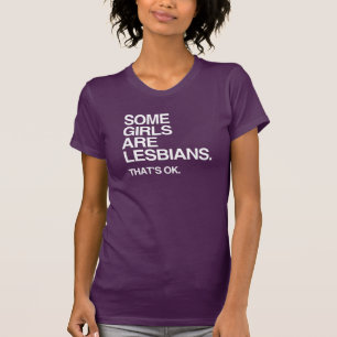 T-shirt CERTAINES FILLES SONT LESBIENNES - BLANC -.png
