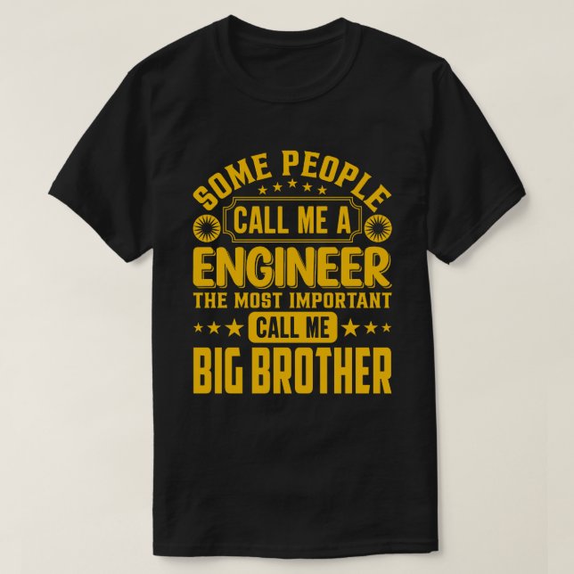 T-shirt Certaines Personnes M'Appellent Un GRAND FRÈRE D'I (Design devant)