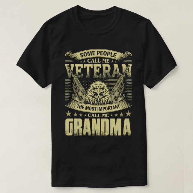 T-shirt Certaines personnes m'appellent Vétérinaire GRANDM (Design devant)