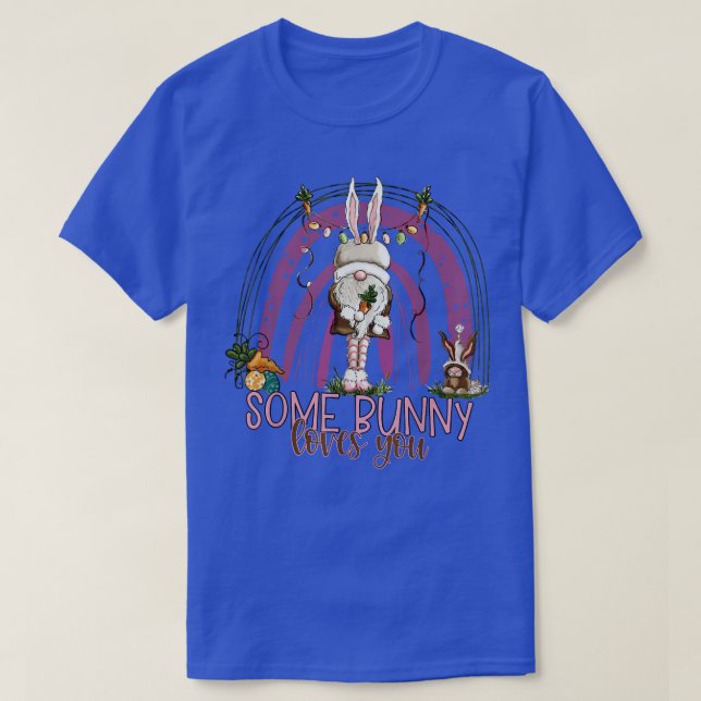 T-shirt Certains Bunny Vous Aime Bunny Rainbow Christian E (Design devant)