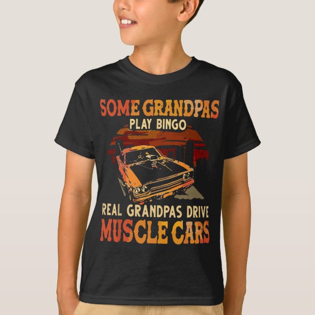 T-shirt Certains Grandpas Jouent Bingo Real Grandpas Drive (Devant)