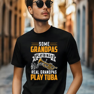 T-shirt Certains Grandpas Jouent Bingo Real Grandpas Jouen