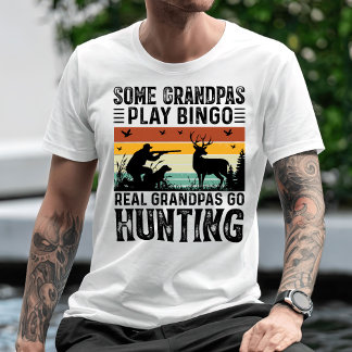 T-shirt Certains Grandpas Jouer Bingo Real Grandpas Chasse