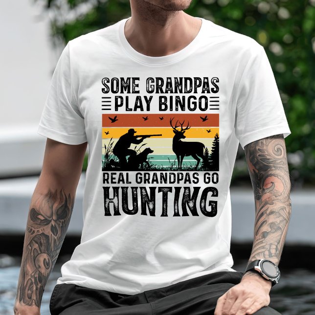 T-shirt Certains Grandpas Jouer Bingo Real Grandpas Chasse (Créateur téléchargé)