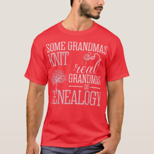 T-shirt Certains Mamans Knit Real Grandmas Do Généalogie T