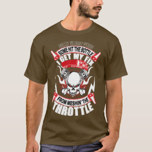 T-shirt Certains ont frappé la bouteille de meshin l'accél
