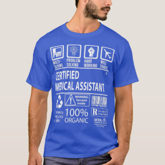 T-shirt Certifié MultiTasking Assistant Médicale