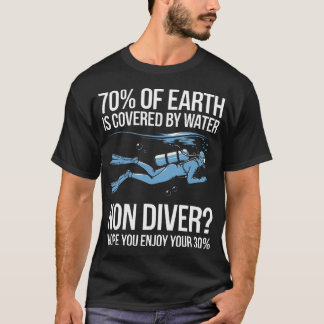 T-shirt Certified Scuba Diver Marine Dive Underwater Scuba