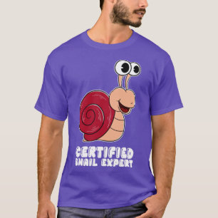 T-shirt Certified Snail Expert 