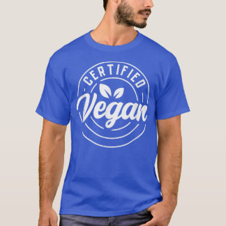 T-shirt Certified Vegan Powered By Veggies Funny Vegetaria