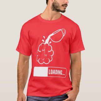 T-shirt Cerveau Chargement de café Louvain cadeau