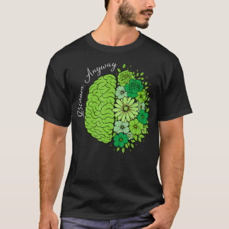 T-shirt Cerveau de croissance de santé mentale qui fleurit
